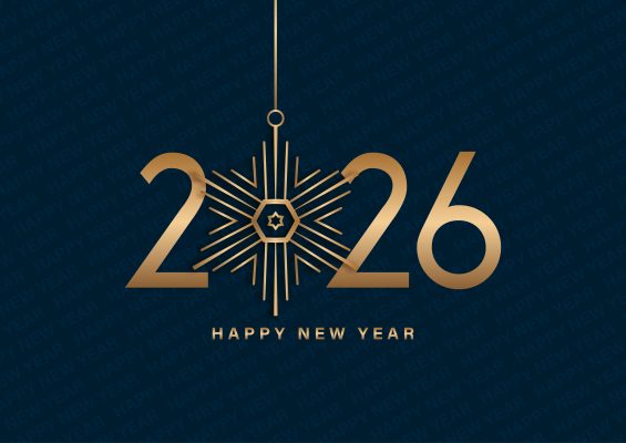 Elegant Happy New Year Background with Decorative Snowflake Design – Festive Vector Graphic